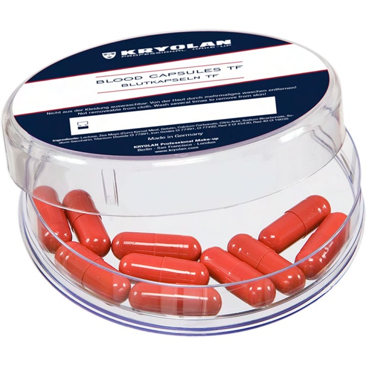 Blood Capsules TF - sztuczna krew spożywcza w kapsułkach 10 szt