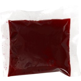 Blood Sachet 2 cm x 2 cm - sztuczna krew spożywcza w saszetkach