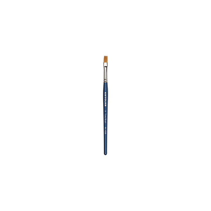 Flat Torey Brush # 8 - pędzelek syntetyczny płaski