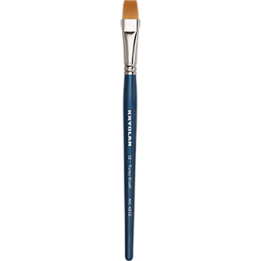 Flat Torey Brush # 12 - pędzelek syntetyczny płaski