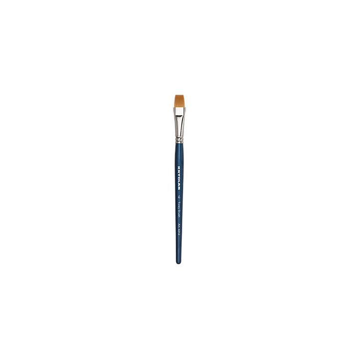 Flat Torey Brush # 12 - pędzelek syntetyczny płaski