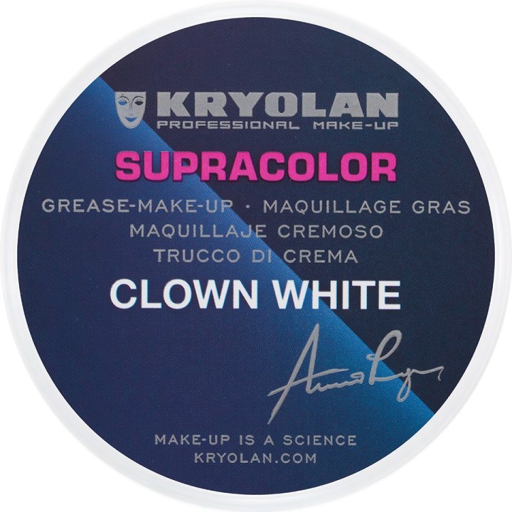 Supracolor Clown White 30 g - farba do twarzy biała