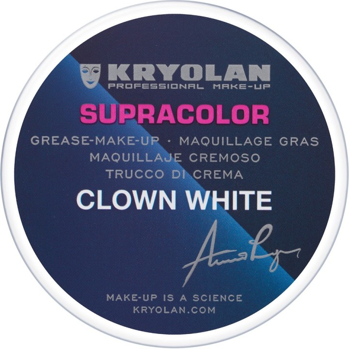 Supracolor Clown White 80 g - farba do twarzy biała