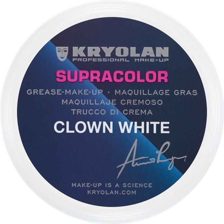 Supracolor Clown White 250 g - farba do twarzy biała