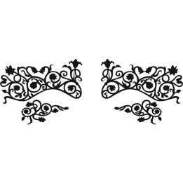 Face Lace Fleurty - samoprzylepna ozdoba twarzy
