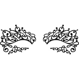 Face Lace Swirlyqueue - samoprzylepna ozdoba twarzy
