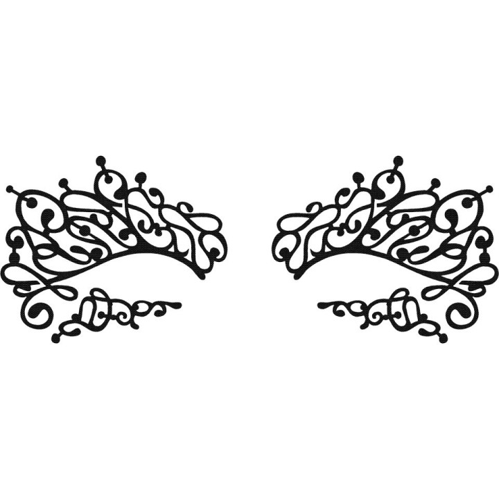 Face Lace Swirlyqueue - samoprzylepna ozdoba twarzy