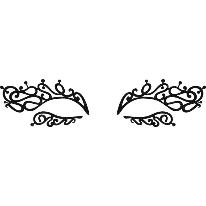 Face Lace Mini Swirlyqueue - samoprzylepna ozdoba twarzy