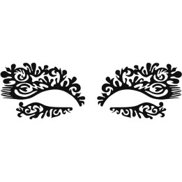 Face Lace Featherette - samoprzylepna ozdoba twarzy
