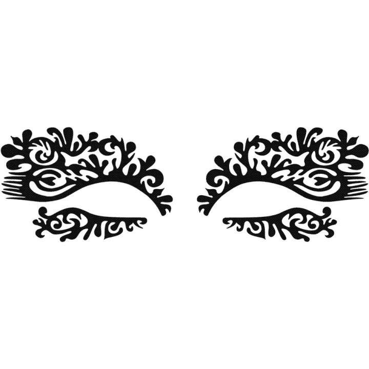 Face Lace Featherette - samoprzylepna ozdoba twarzy