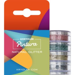 Pintura Natural Glitter Stacker 4 Colors - brokat