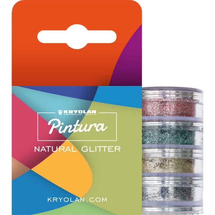 Pintura Natural Glitter Stacker 4 Colors - brokat