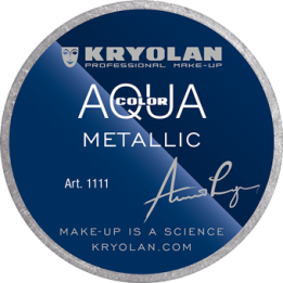 Aquacolor Metallic 8 ml - farba wodna do twarzy i ciała