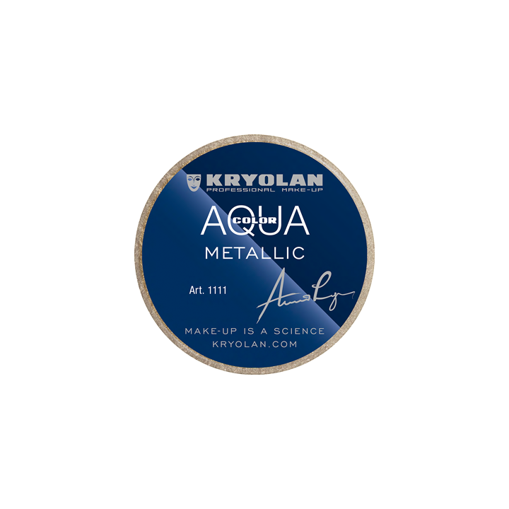 Aquacolor Metallic 8 ml - farba wodna do twarzy i ciała