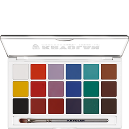 Aquacolor paleta 18 kol  - farba wodna do twarzy i ciała