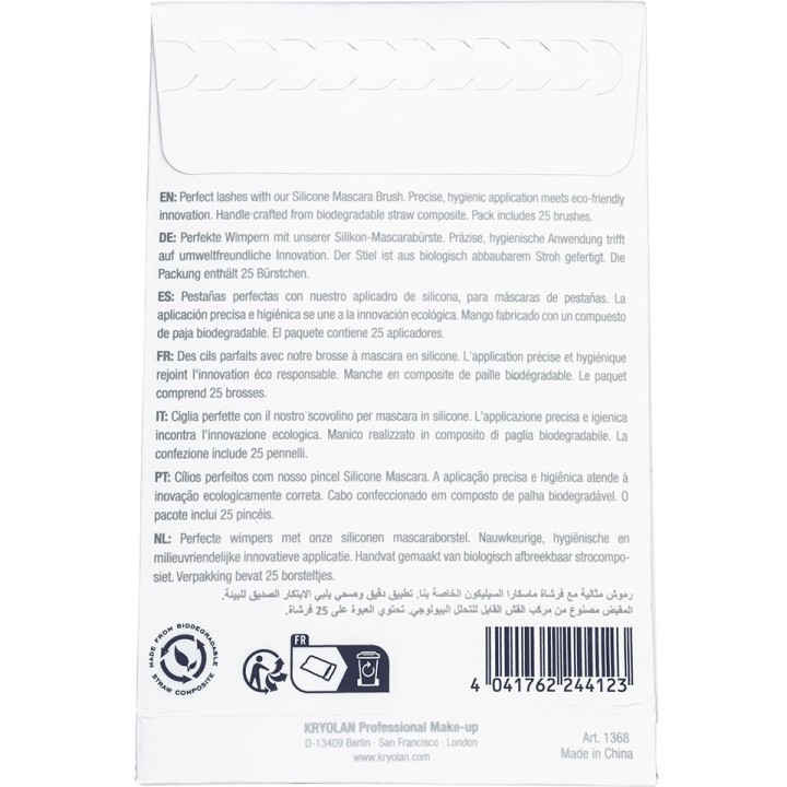 Szczoteczki jednorazowe do rzęs silikonowe op. 25 szt