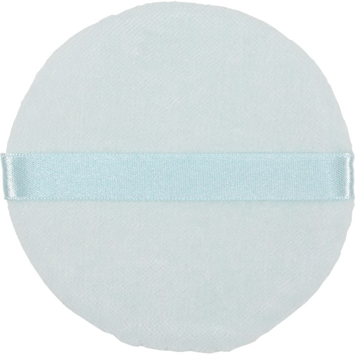 Puszek do pudru, blue 10 cm z logo