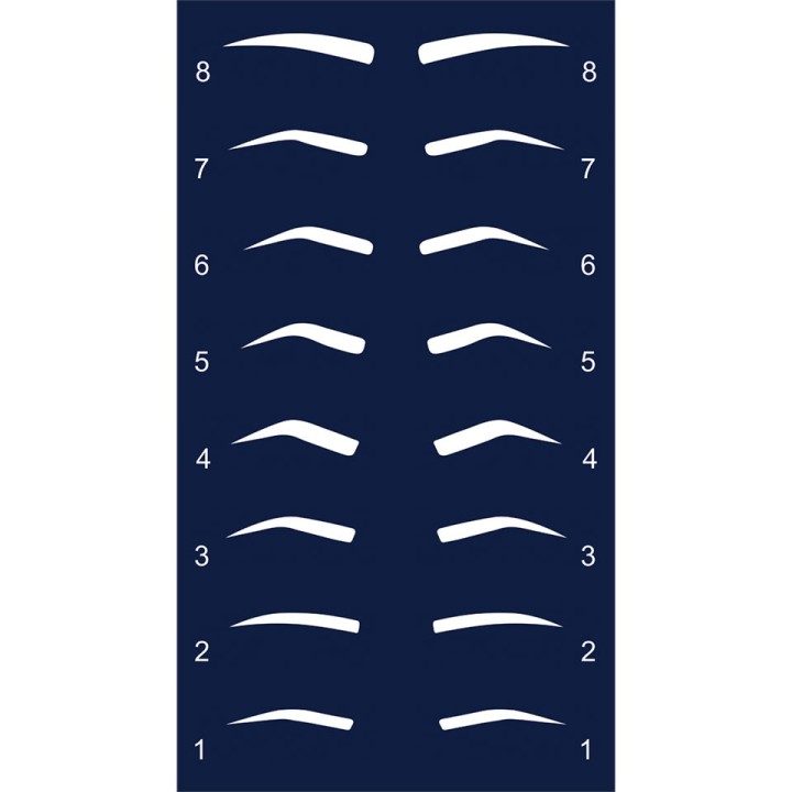 Perfect Brow Stencils - zestaw szablonów do brwi